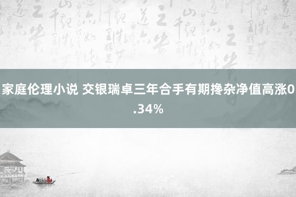 家庭伦理小说 交银瑞卓三年合手有期搀杂净值高涨0.34%