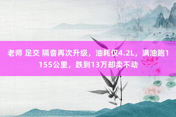 老师 足交 隔音再次升级，油耗仅4.2L，满油跑1155公里，跌到13万却卖不动