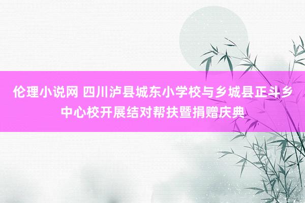 伦理小说网 四川泸县城东小学校与乡城县正斗乡中心校开展结对帮扶暨捐赠庆典