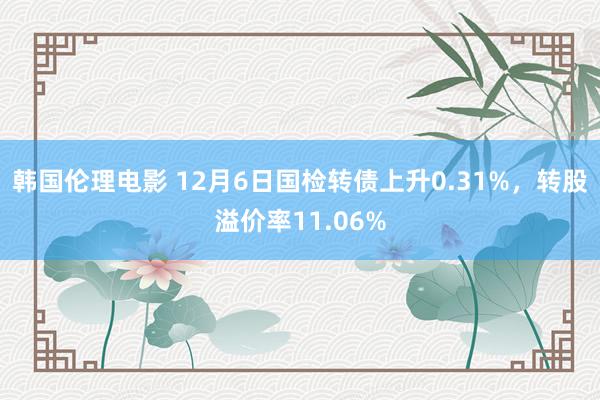 韩国伦理电影 12月6日国检转债上升0.31%，转股溢价率11.06%