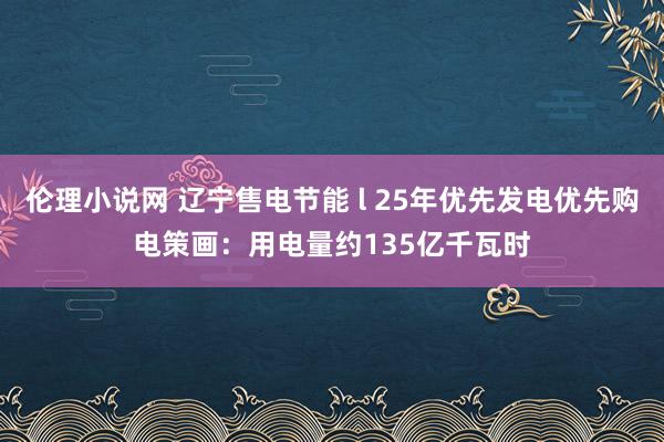 伦理小说网 辽宁售电节能 l 25年优先发电优先购电策画：用电量约135亿千瓦时