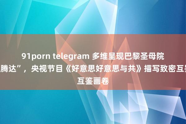 91porn telegram 多维呈现巴黎圣母院“浴火腾达”，央视节目《好意思好意思与共》描写致密互鉴画卷