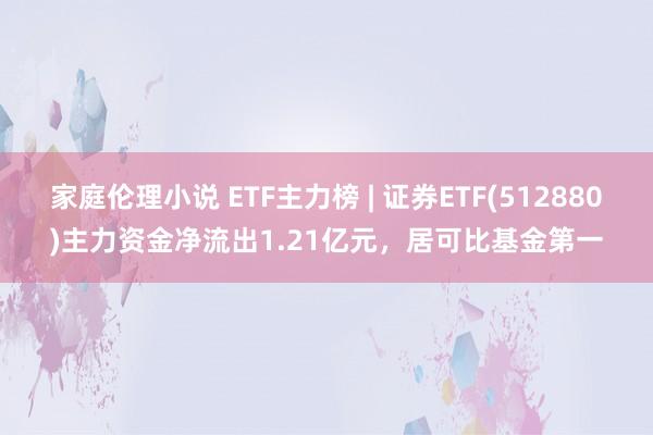 家庭伦理小说 ETF主力榜 | 证券ETF(512880)主力资金净流出1.21亿元，居可比基金第一