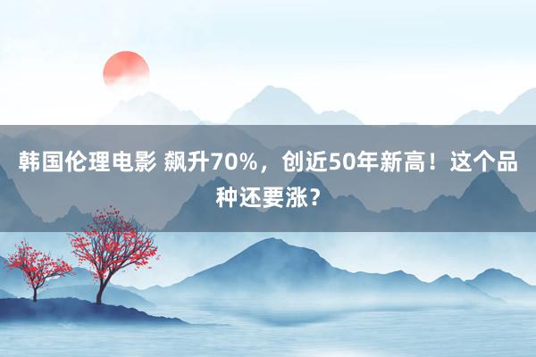 韩国伦理电影 飙升70%，创近50年新高！这个品种还要涨？