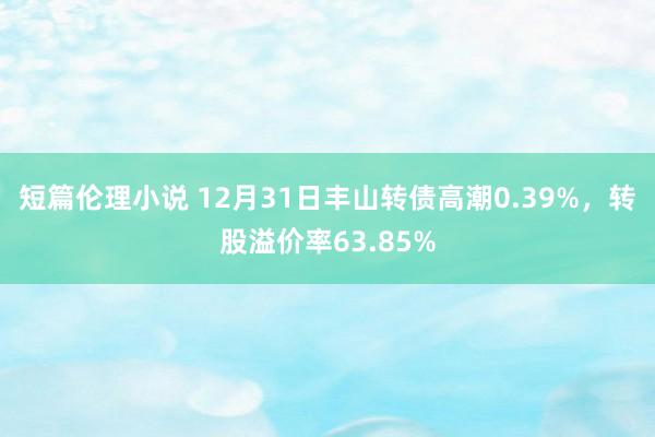 短篇伦理小说 12月31日丰山转债高潮0.39%，转股溢价率63.85%