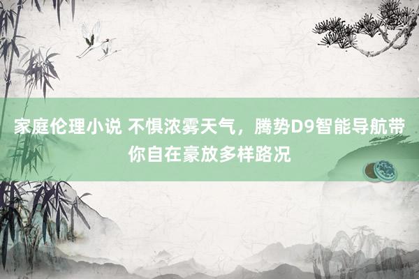 家庭伦理小说 不惧浓雾天气，腾势D9智能导航带你自在豪放多样路况