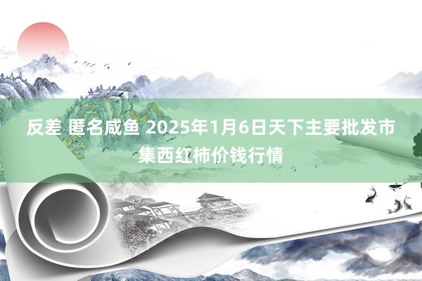 反差 匿名咸鱼 2025年1月6日天下主要批发市集西红柿价钱行情