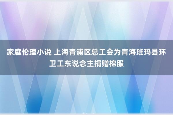 家庭伦理小说 上海青浦区总工会为青海班玛县环卫工东说念主捐赠棉服