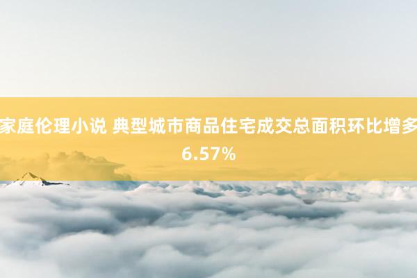 家庭伦理小说 典型城市商品住宅成交总面积环比增多6.57%